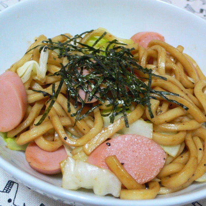 焼きそば風　焼きうどん